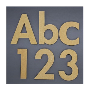 Handmade MDF Wooden Letters and Numbers Nursery Kids Room Decor Future std. font