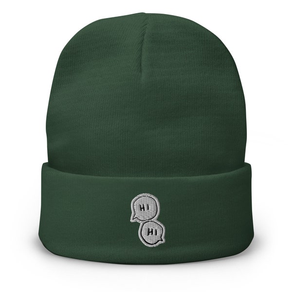 Heartstopper Hi Embroidered Beanie