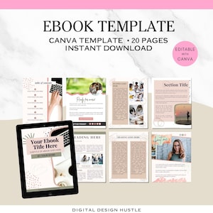 eBook Template, eBook template canva, eBook Cover, Coaching Templates, eBook Marketing, Canva eBook Template, Workbook Template, Lead Magnet