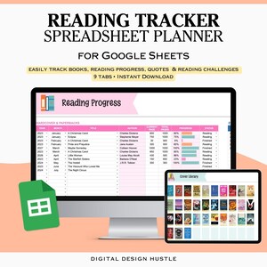 Google Sheets Reading Tracker, Book Series Tracker Google SheetsBook Club Spreadsheet, Reading Planner Google Sheets, Google Sheets Tbr