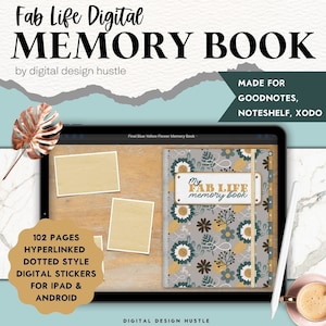 Digital Memory Book, GoodNotes Planner, Memory Keeping Album, Digital Memory Planner, iPad Digital Scrapbook, Digital Photo Album, Journal
