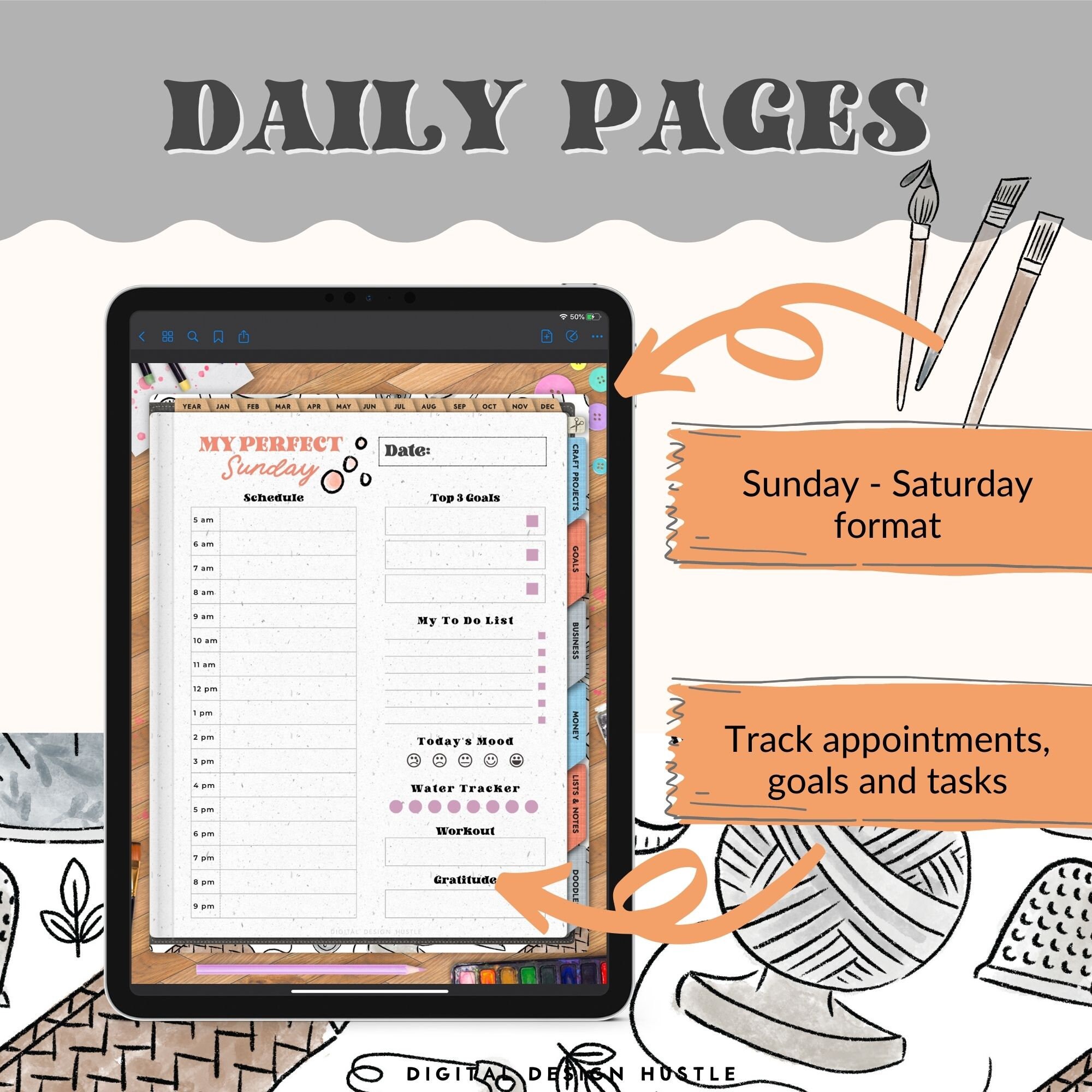 Organiser Project Craft Planner, Craft Project Organizer, Project Tracker, Hobby Planner ...