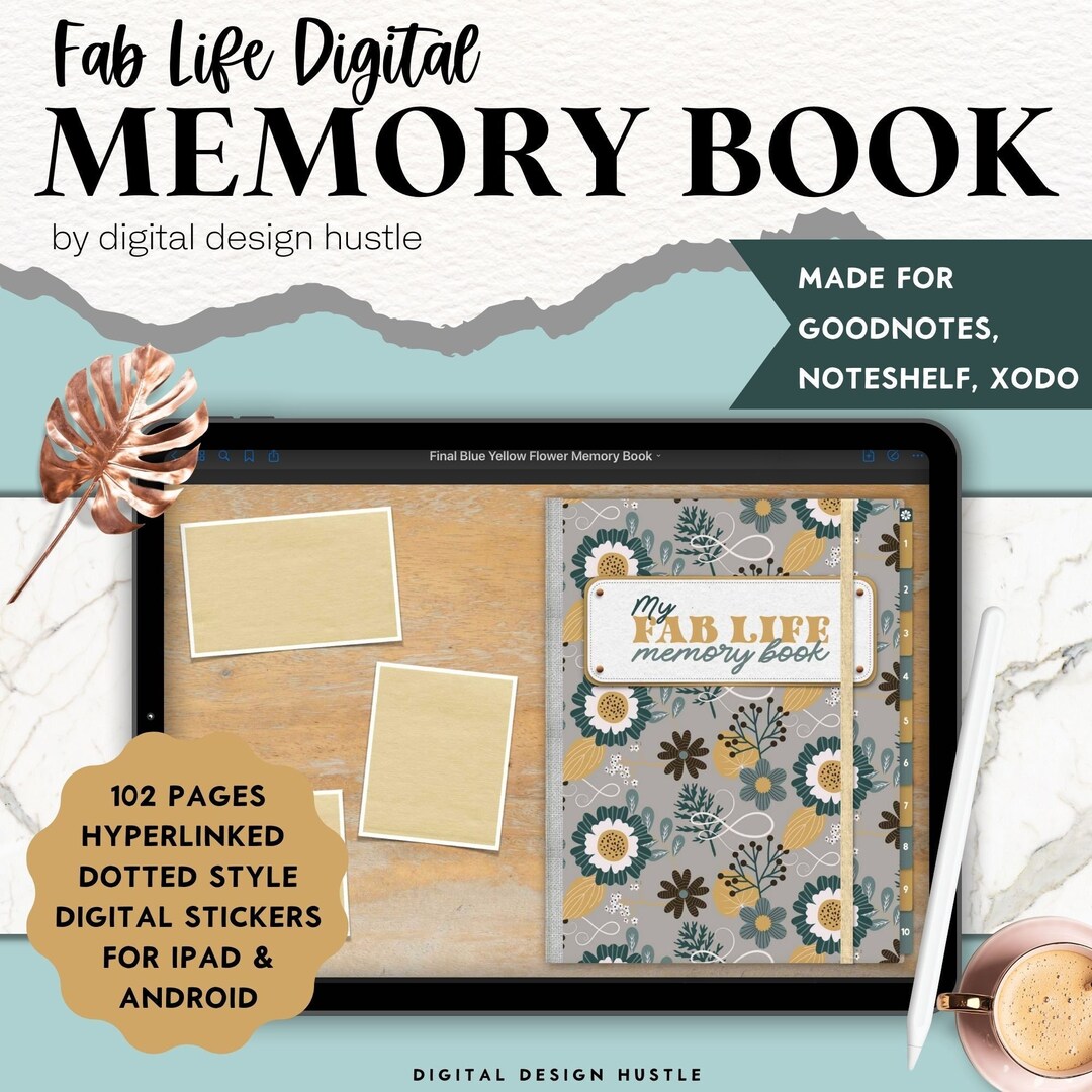 Digital Memory Book, Goodnotes Planner, Memory Keeping Album, Digital