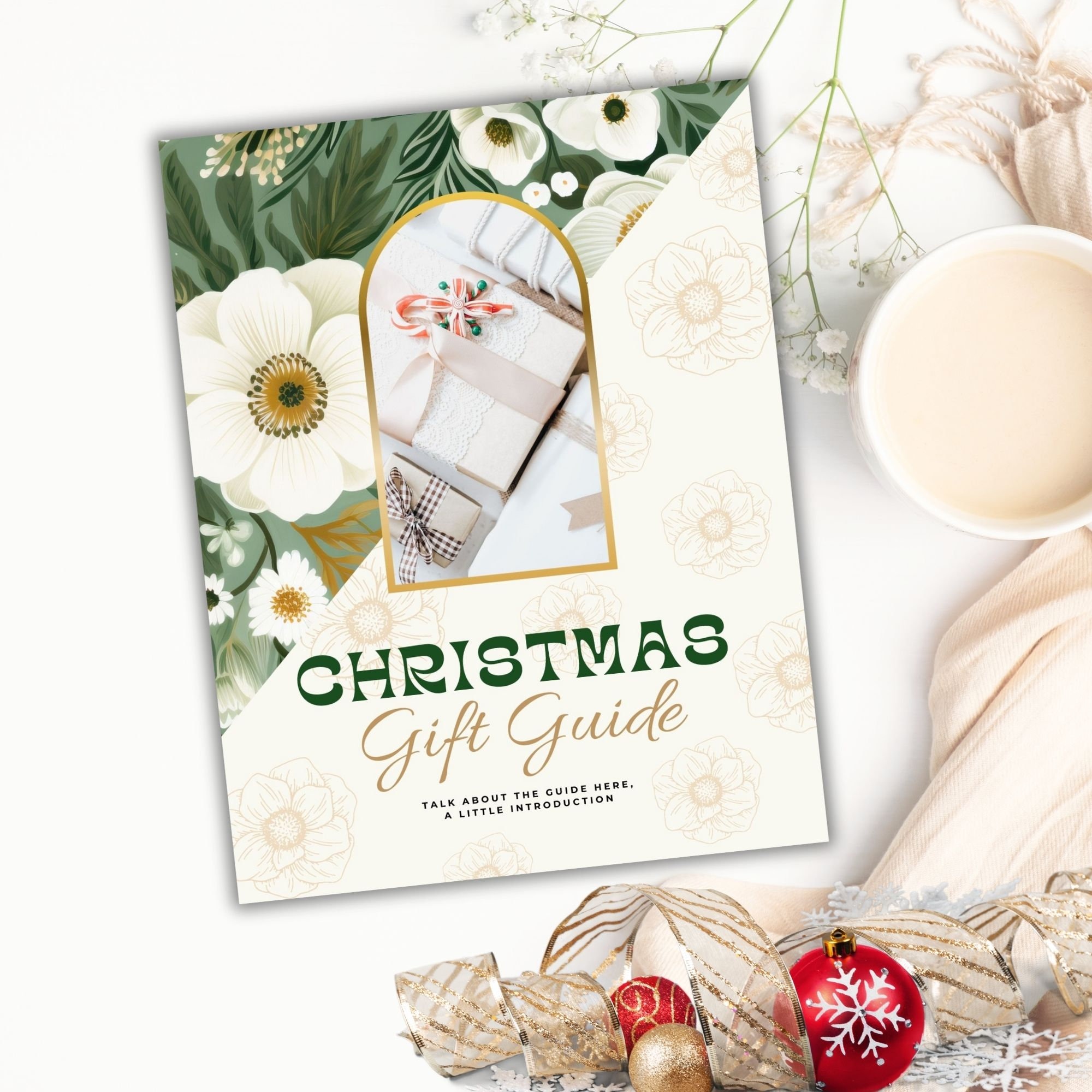 Christmas Gift Guide Template, Catalog Template, Editable Holiday Gift Christmas Gift Guide Template, Catalog Template, Editable Holiday Gift