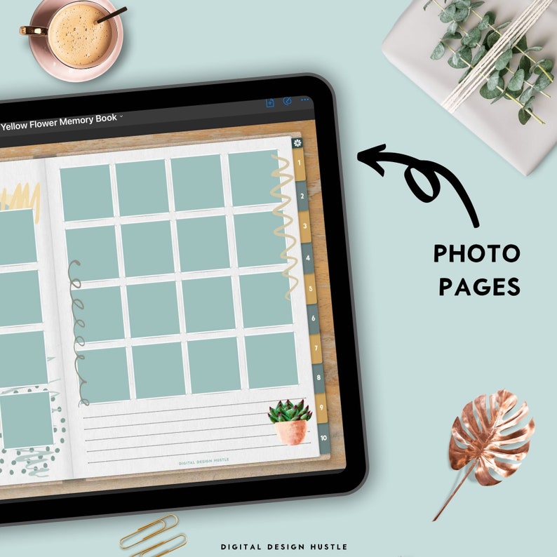 Digital Memory Book Goodnotes Planner Memory Keeping Album Etsy