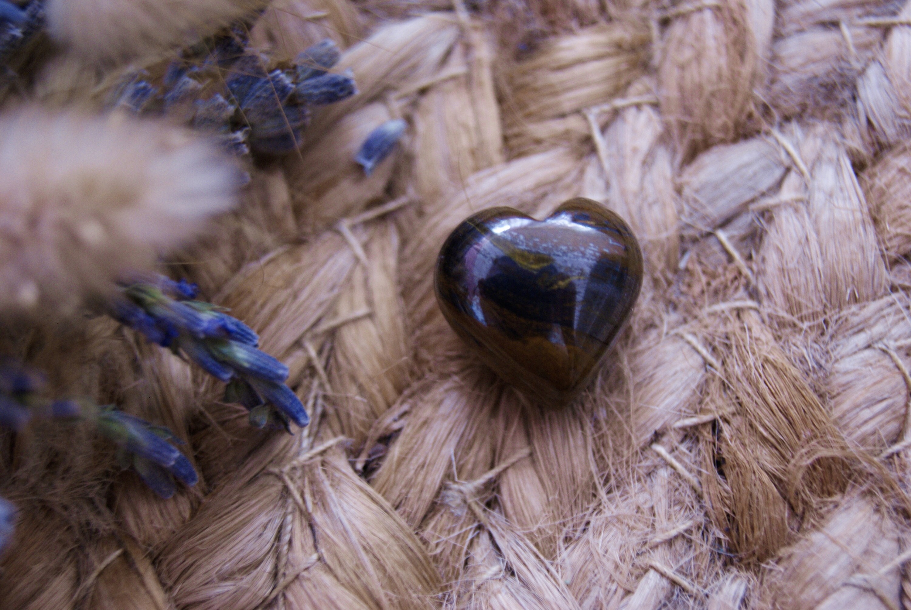 Oeil de Fer - Coeur Pierre Roulée 15mm