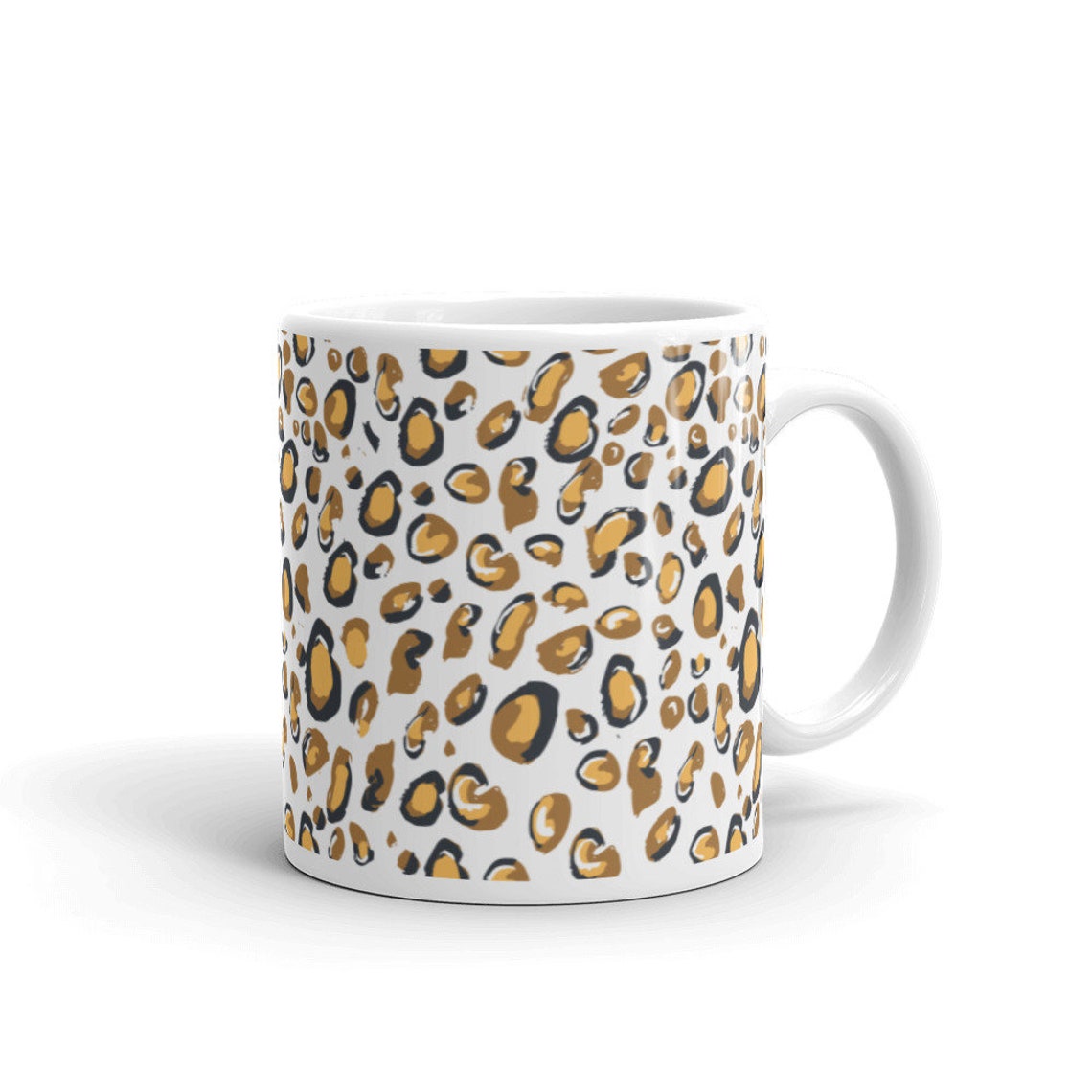 Cute leopard print Ceramic coffee/ tea mug | Etsy