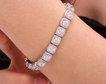 Handmade Zircon Sterling Silver Bracelet: Ottoman Cuff Bangle