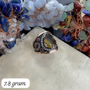 Handmade Women Ring, Turkish Handmade Silver Ladies Ring, Ottoman Women Ring, Alexandrite Women Ring, Ladies Ring, 925k Sterling Silver Ring