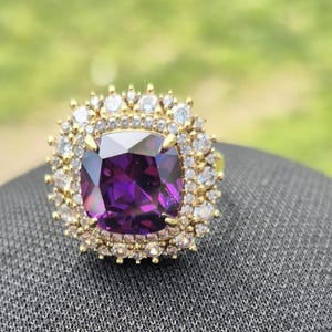Amethyst Ring, Handmade Women&#39;s Ring, Turkish Handmade, Silver Ladies Ring, Ottoman Ring, Authentic, Ladies Ring, 925k Sterling Silver Ring