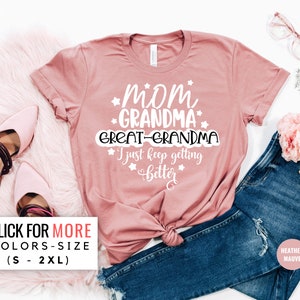 Great Grandma Shrit - Gift for Great Grandma - Pregnancy Reveal Gift - Mothers Day Gift - Grandma Birthday - Gift For Great Grandma