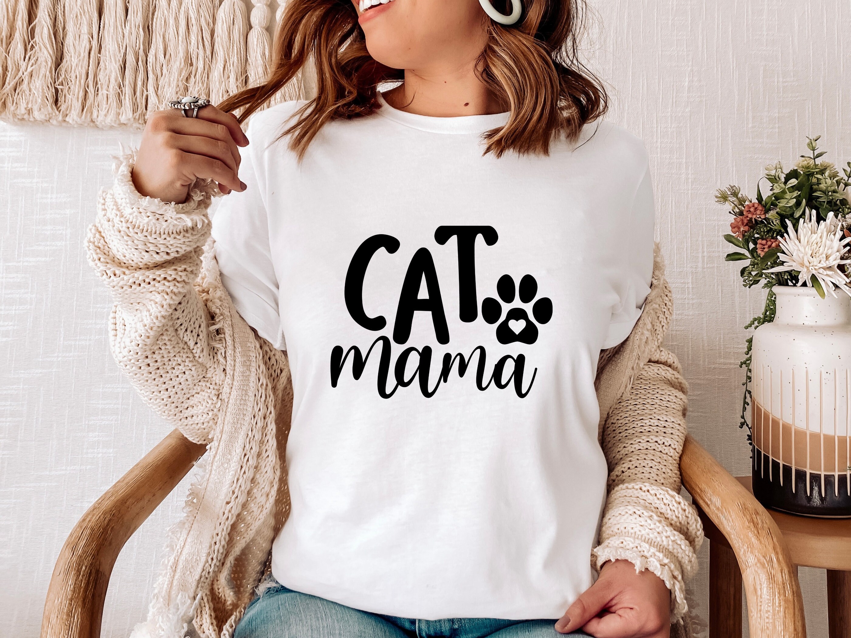 Cat Mom Shirt for Cat Lover Cat Mama Shirt Cat T Shirt for Etsy