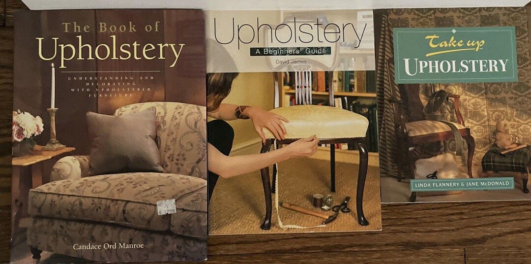 Lot of 3 Upholstery Books How to Guide Furniture - Etsy