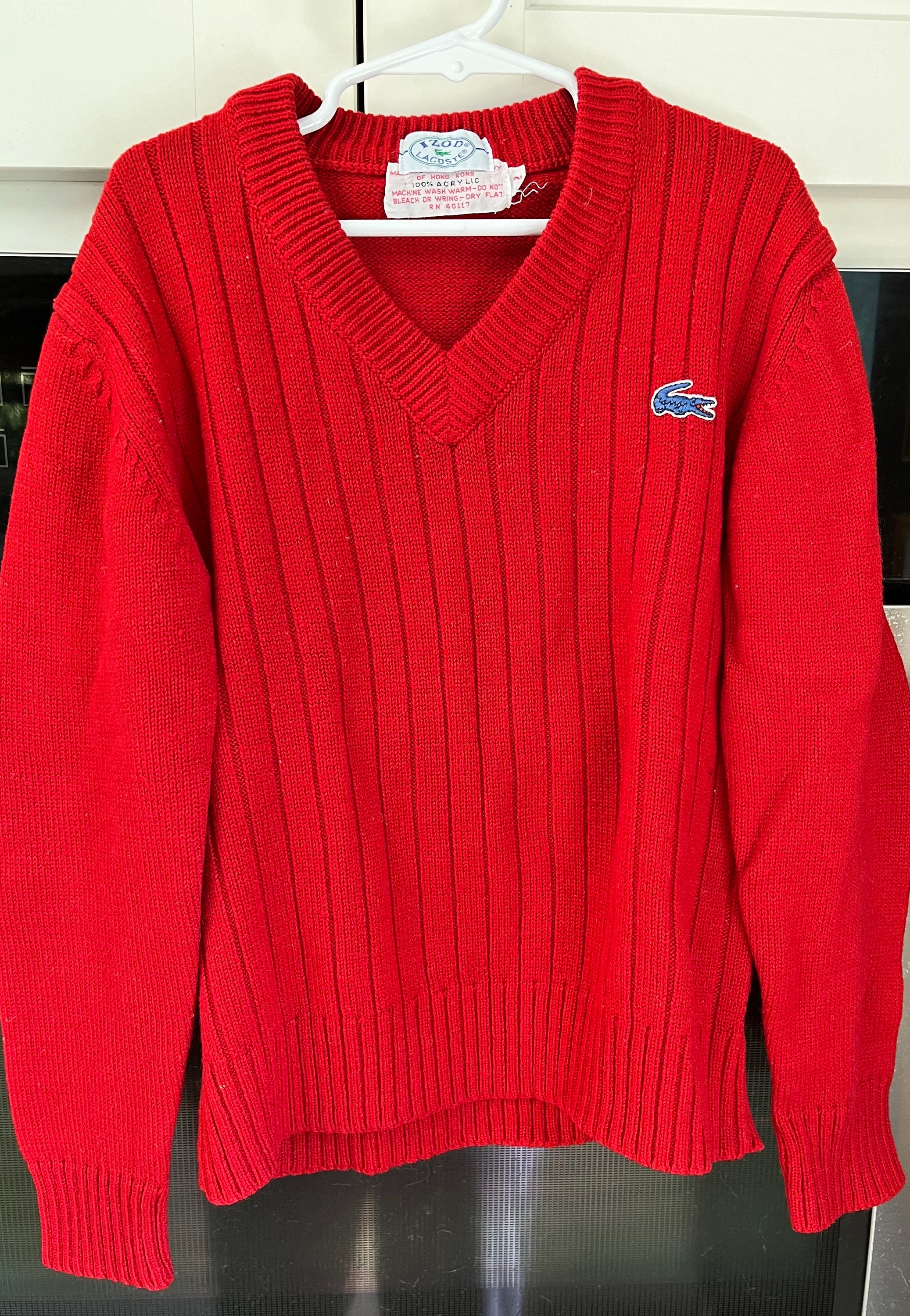Izod red sweater hotsell