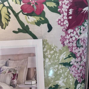 Brand New Martha Stewart Lush Blossom 6 Pc Full Comforter Set Floral Pink image 3