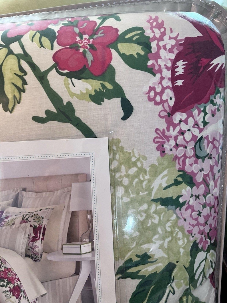 Brand New Martha Stewart Lush Blossom 6 Pc Full Comforter Set Floral Pink image 3