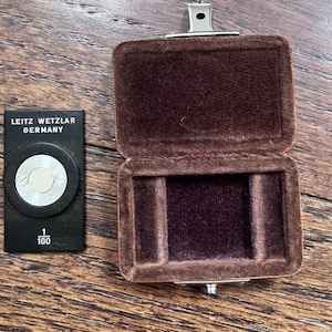 Optical Microscope Part Leitz Wetzlar Germany Reticle Target Optics Case