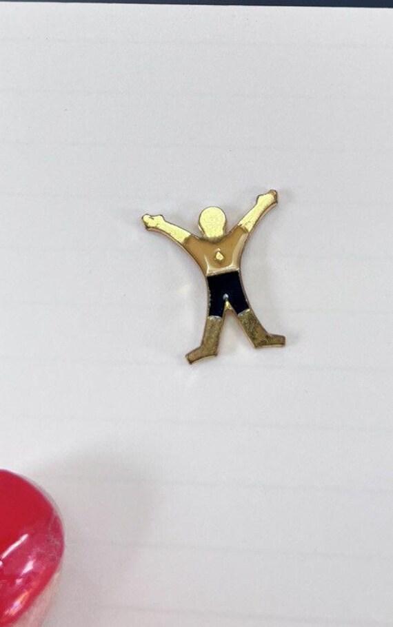 BOY SCOUTS BSA Pin Vintage Brass bobcat pin - Gem