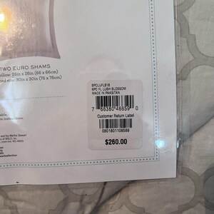 Brand New Martha Stewart Lush Blossom 6 Pc Full Comforter Set Floral Pink image 5