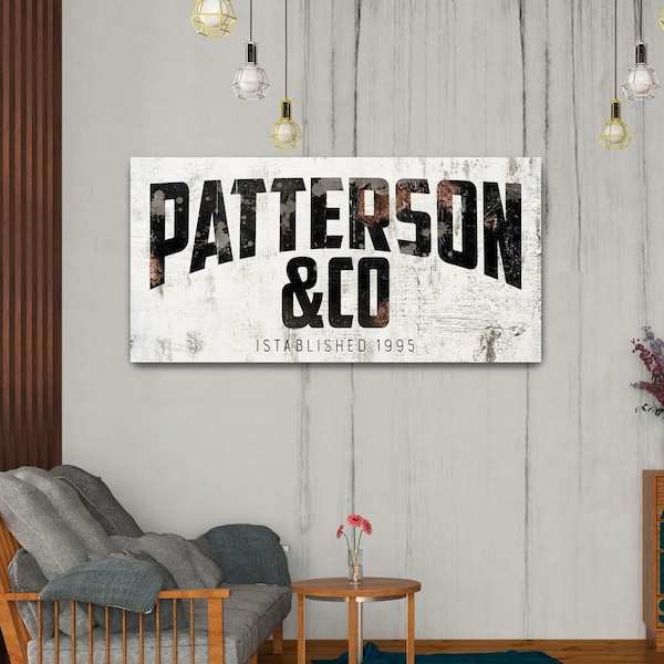 Metal Company Office Sign, Acrylic Print, Personalized Rustic Wall Decor, Modern Farmhouse Decor, Industrial Metal Sign, Industrial Wall Art