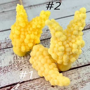 MIMOSA - MINI #1,#2 - 3d floral silicone mold for Soap. Two things on one mold. Soap making supplies. Free shipping.