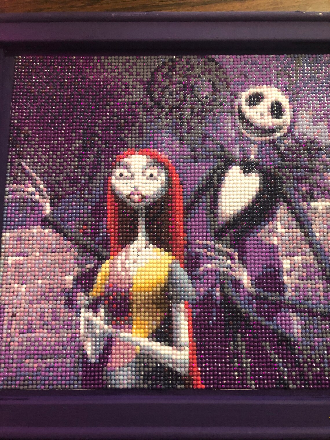 The nightmare before Christmas diamond painting completed with  Etsy