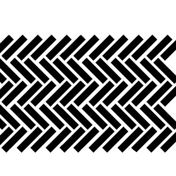 Herringbone Stencil Etsy UK