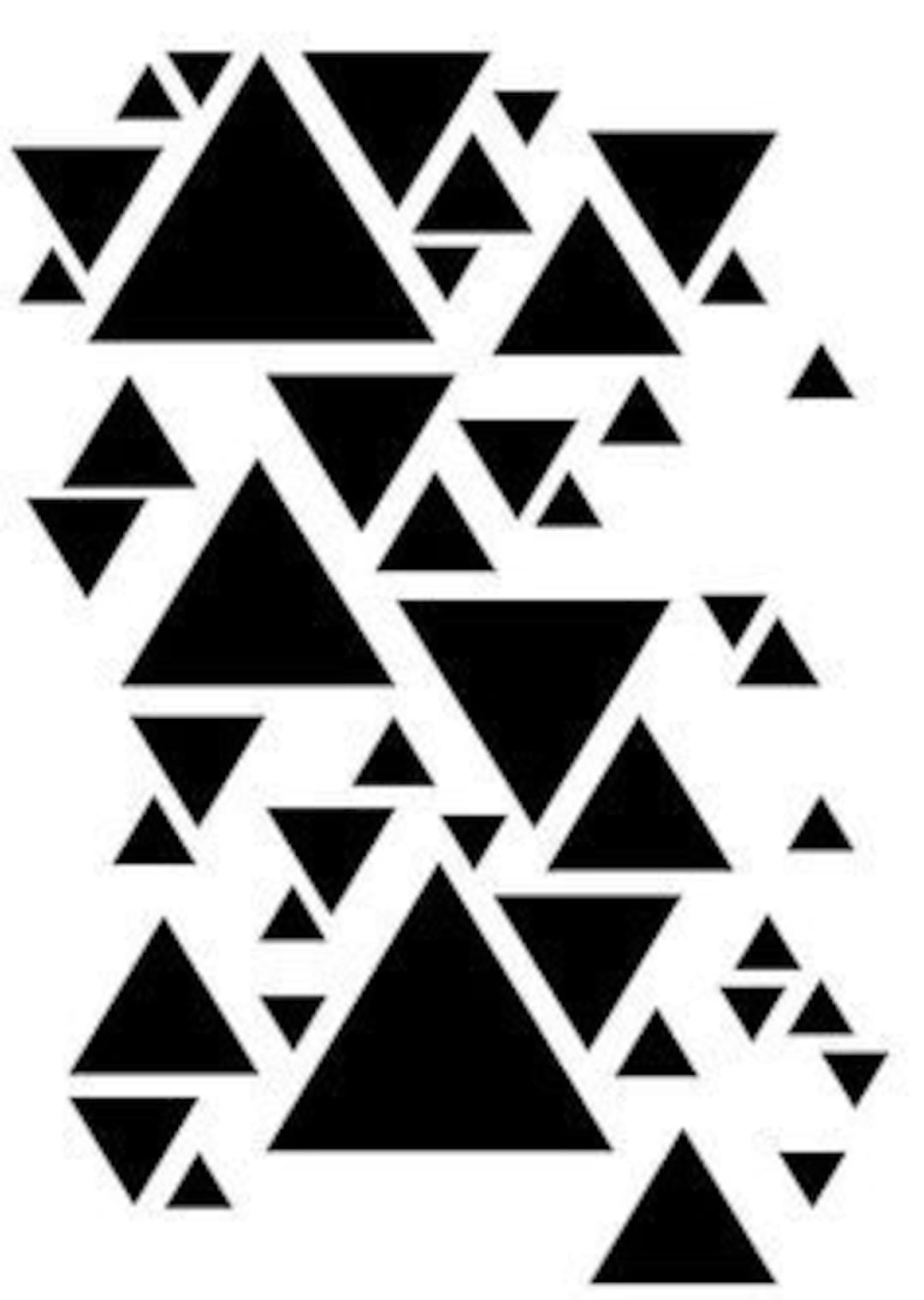 triangle-print-geometric-pattern-stencil-etsy