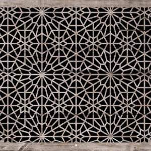 Moroccan pattern stencil