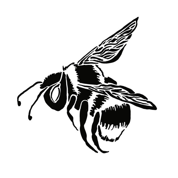 Bumble Bee Reusable Stencil - Etsy