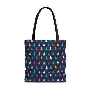 Colorful Christmas Tree Tote Bag