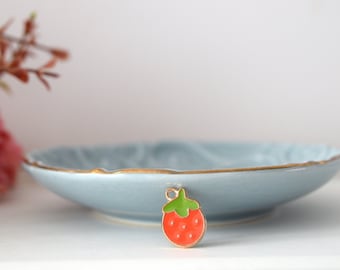 STRAWBERRY charm, Pendant for Cat Collars, Cute Summer Sweet Fruit