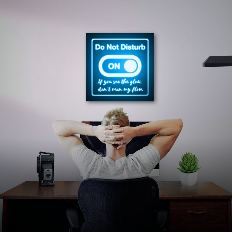 Brilliant Do Not Disturb Work Sign to Reduce Interruptions - Etsy