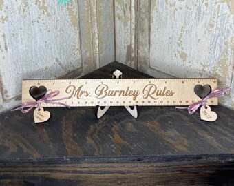 Personalized Teacher Name Ruler