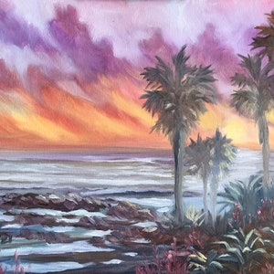 Sunset and Palm Trees