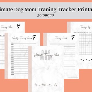 Ultimate Dog Mom Training Tracker Pack || Training Printable Planner || Dog Training Organiser || Dog Care Planner || Dog Care Printable ||