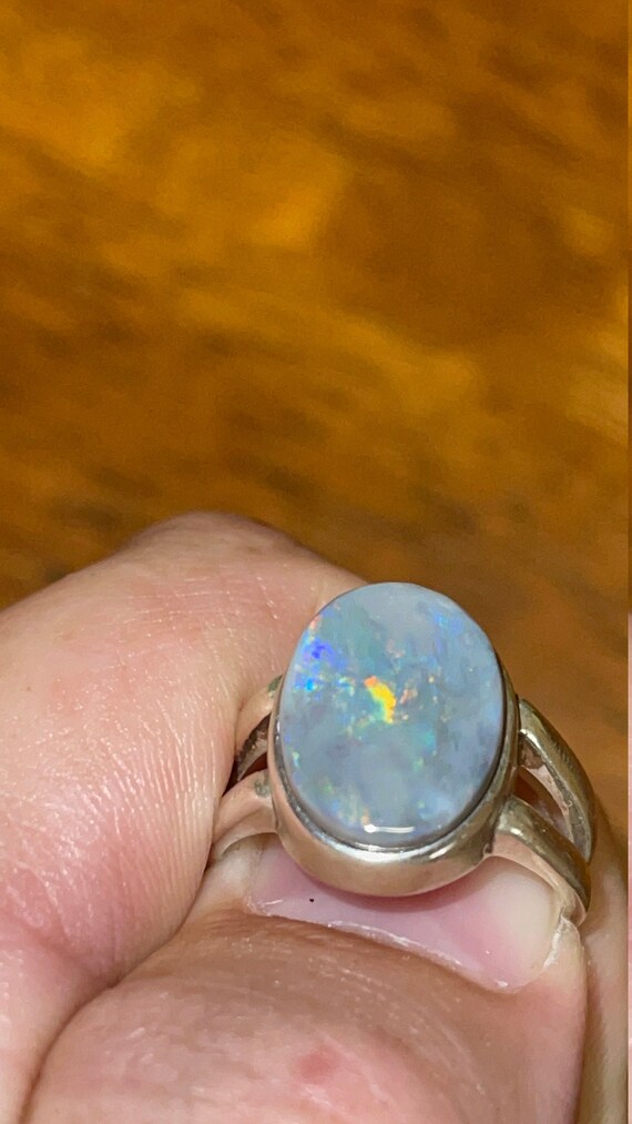 Mintabie Opal .925 Silber Ring Etsy