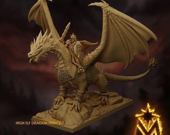 Prince on Dragon| free bases included| get additional discount!| Morningstar Miniatures