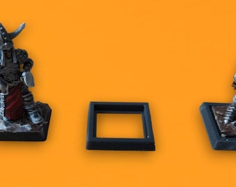 SquareRectangle Base Adapters for Fantasy Wargames T9A