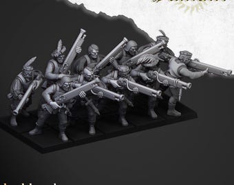 Sunland Arquebusiers| free bases included| get additional discount!| Highlands Miniatures
