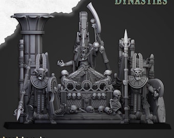 Ataúd de barco funerario faraónico | Incluye peanas gratis | ¡Descuento adicional! | Highlands Miniatures