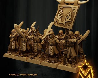 Wood Elf Forest Rangers| free bases included| get additional discount!