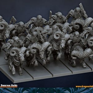 Mountain Rams| free bases included| get additional discount!| DragonsLake Miniatures