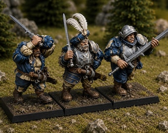 Sunland Ogres with Zweihander| free bases included| get additional discount!| Highlands Miniatures
