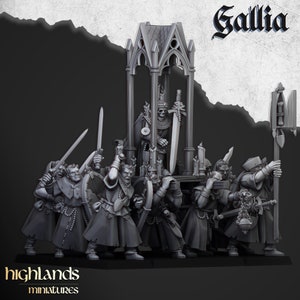 Highlands Miniatures Men at Arms of Gallia Pilgrims
