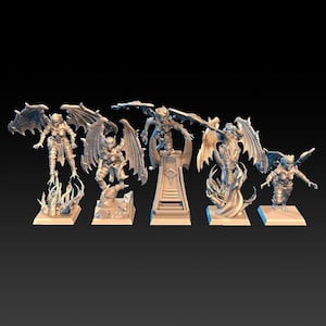 Dread Elves Harpies| free bases included| get additional discount!| DragonsLake Miniatures