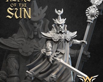 Aartsmagiër van de Zon | Gratis voetstukken inbegrepen | Ontvang extra korting! | WHITE ANGEL MINIATURES