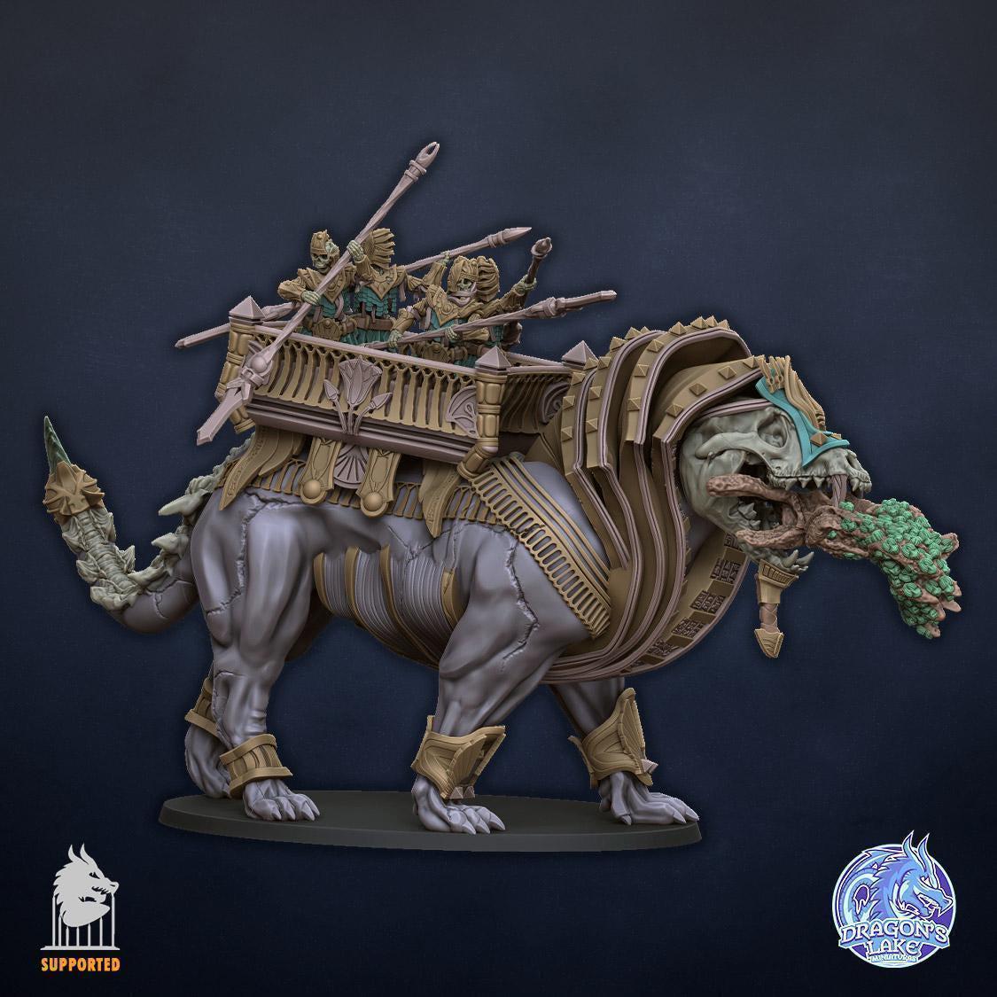 Battle Sphinx Miniature| Free Bases Included| Get Additional Discount ...