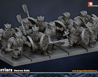 Clan Warriors| free bases included| get additional discount!| DragonsLake Miniatures