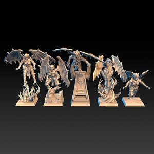 Dread Elves Harpies| free bases included| get additional discount!| DragonsLake Miniatures
